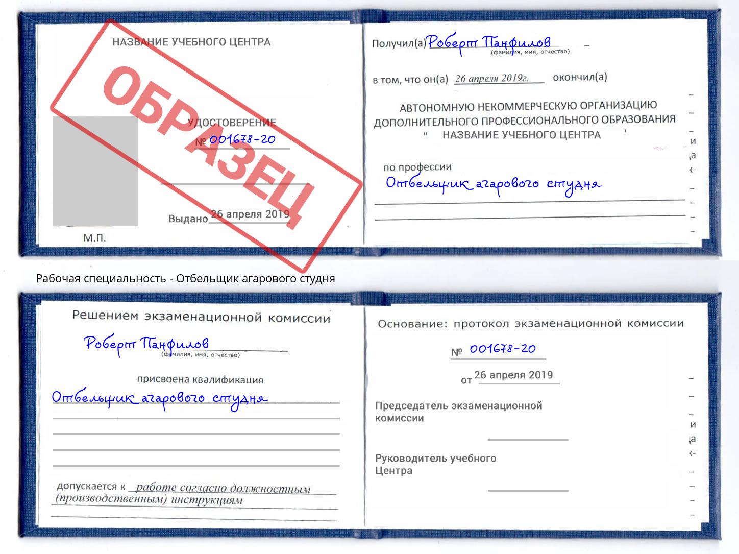 Отбельщик агарового студня Шебекино